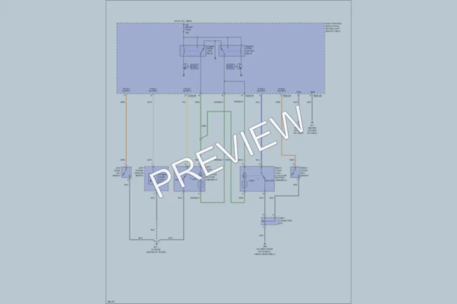2007 Hyundai Tiburon Power Door Locks wiring diagram preview
