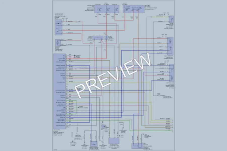 2007 Hyundai Tucson Air Conditioning wiring diagram preview