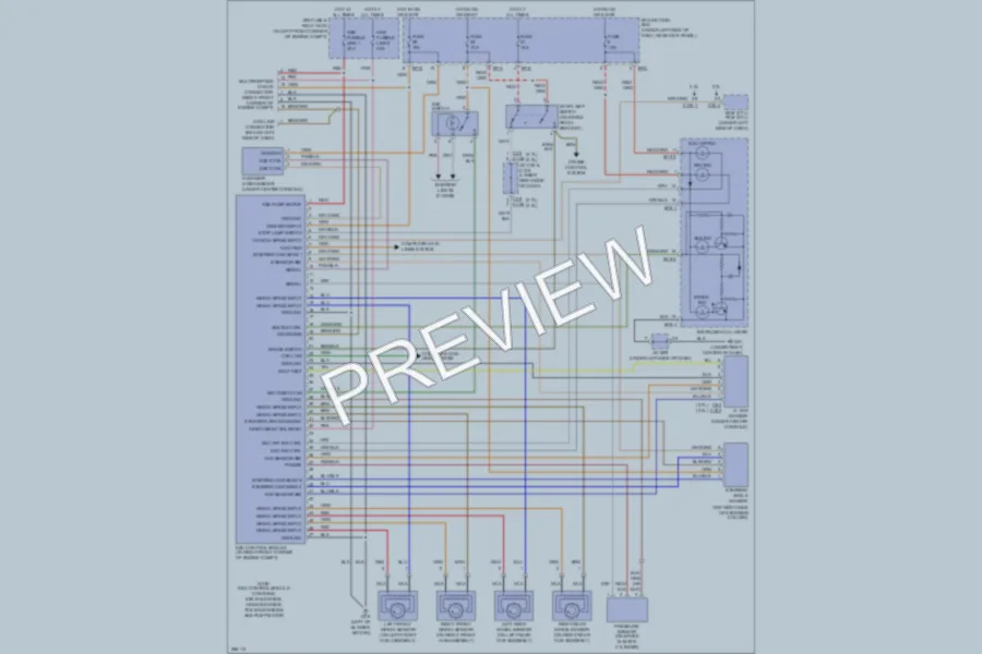 2007 Hyundai Tucson Anti Lock Brakes wiring diagram preview