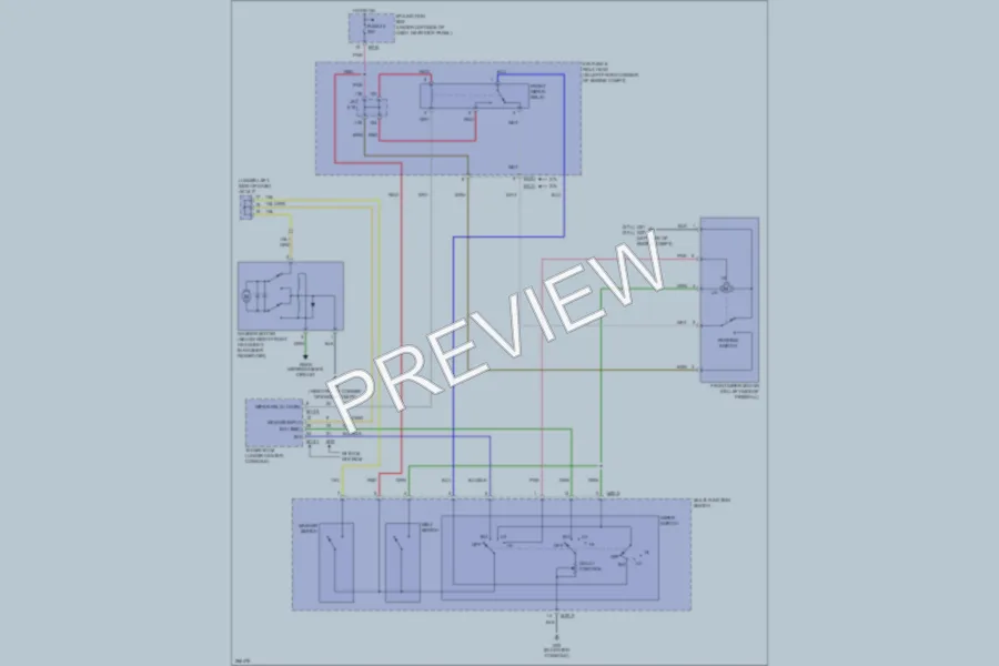2007 Hyundai Tucson Wiper Washer wiring diagram preview