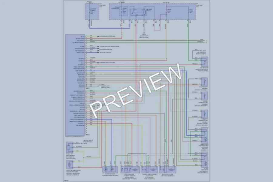 2007 Hyundai Veracruz Air Conditioning wiring diagram preview
