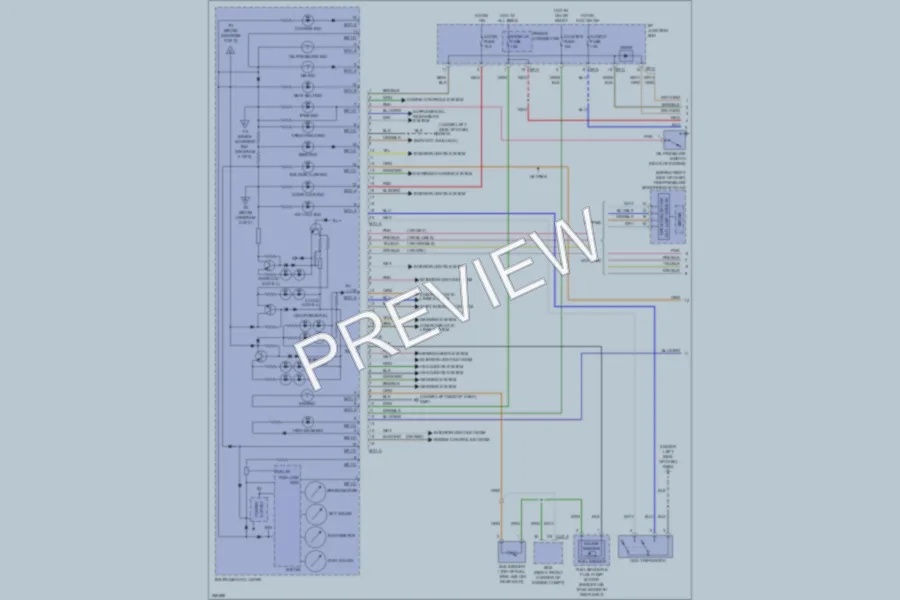 2007 Hyundai Veracruz Instrument Cluster wiring diagram preview