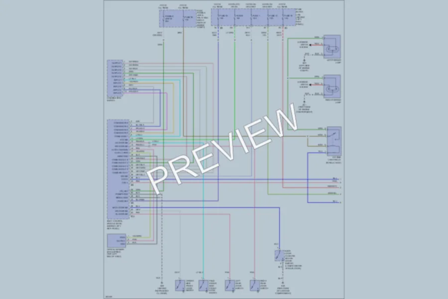 2007 Infiniti FX35 Headlights wiring diagram preview