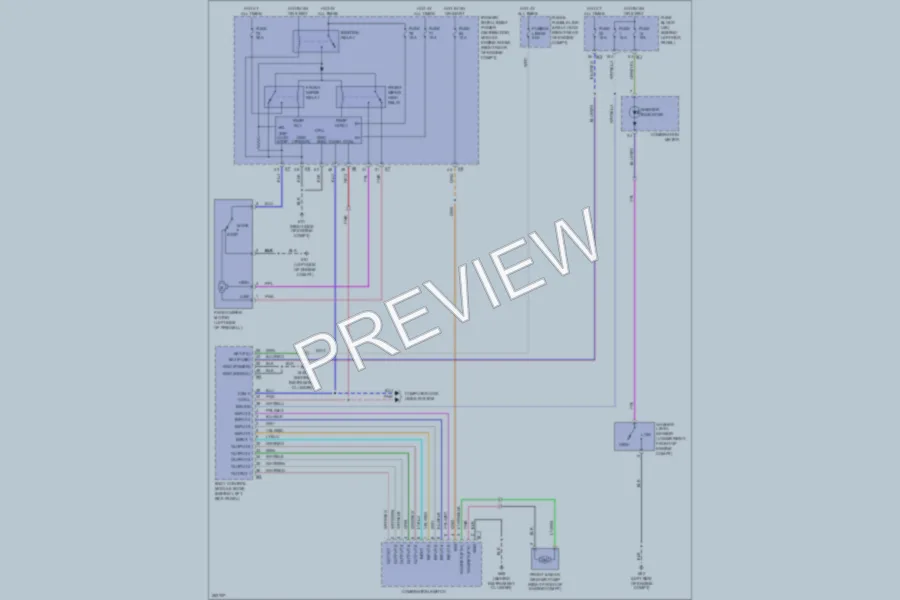 2007 Infiniti FX35 Wiper Washer wiring diagram preview