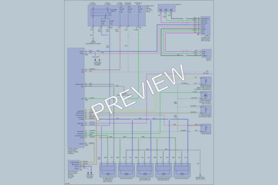 2007 Infiniti FX45 Air Conditioning wiring diagram preview
