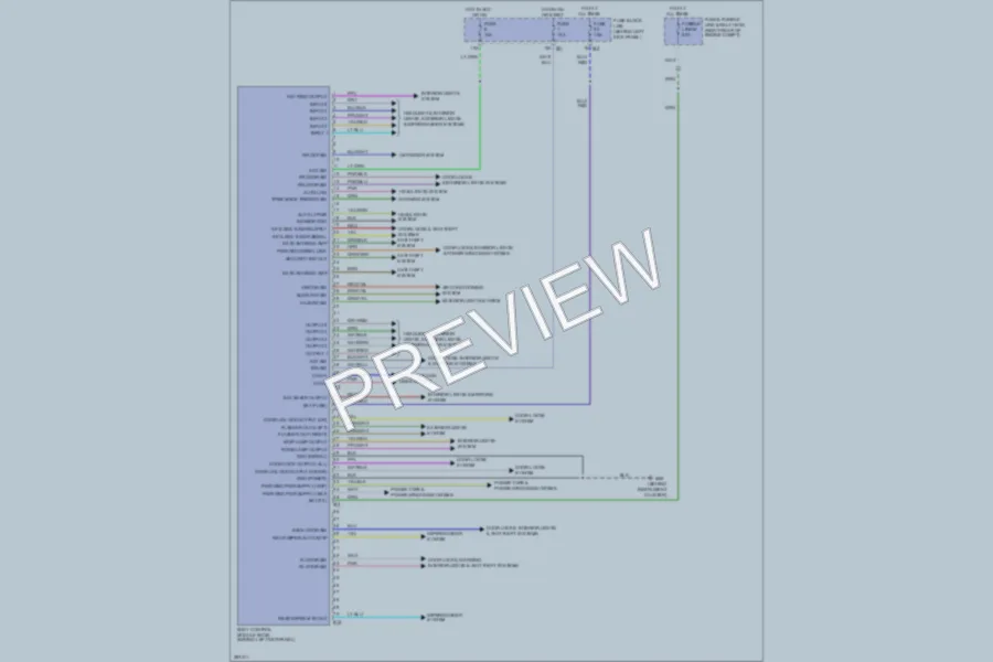 2007 Infiniti FX45 Body Control Modules wiring diagram preview