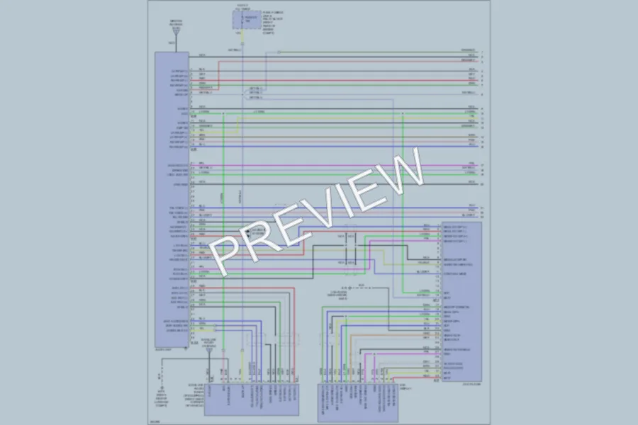2007 Infiniti FX45 Radio wiring diagram preview