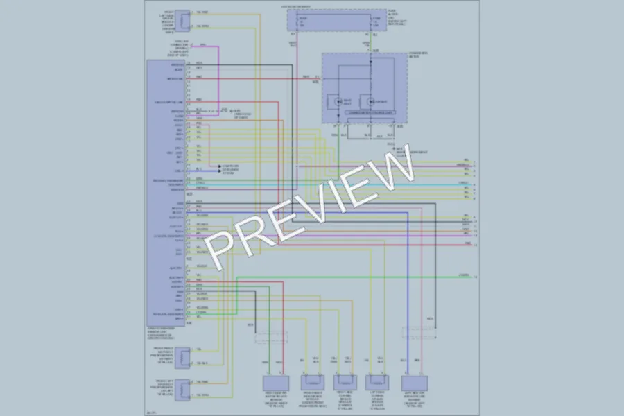 2007 Infiniti FX45 Supplemental Restraints wiring diagram preview
