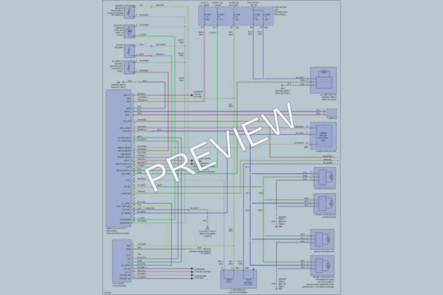 2007 Infiniti G35 Air Conditioning wiring diagram preview