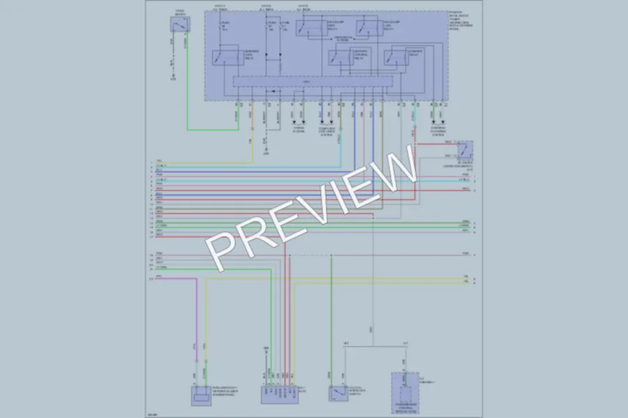 2007 Infiniti G35 Anti Theft wiring diagram preview