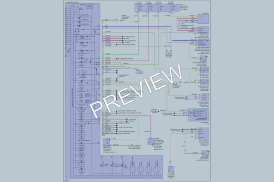 2007 Infiniti G35 Instrument Cluster wiring diagram preview