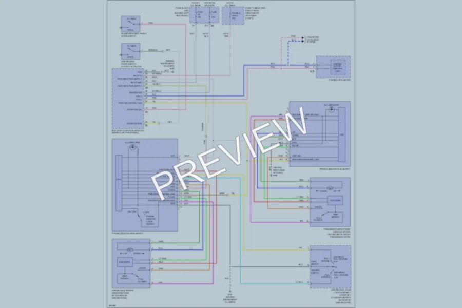 2007 Infiniti G35 Power Windows wiring diagram preview