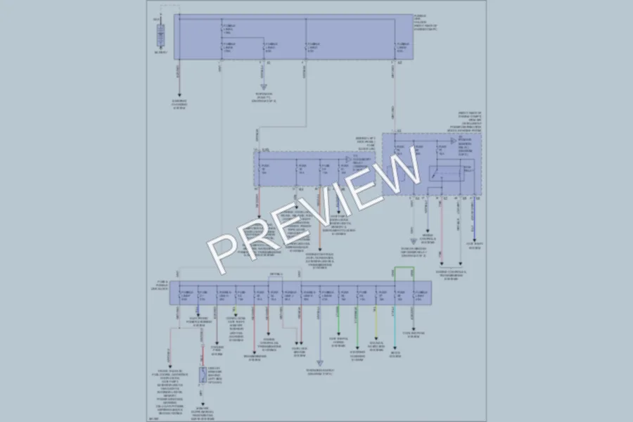 2007 Infiniti G35x Power Distribution wiring diagram preview