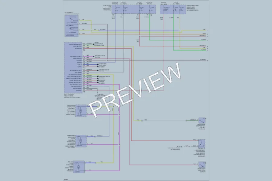 2007 Infiniti G35x Power Door Locks wiring diagram preview