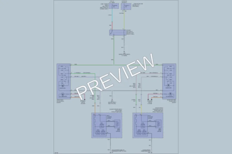 2007 Infiniti G35x Power Seats wiring diagram preview