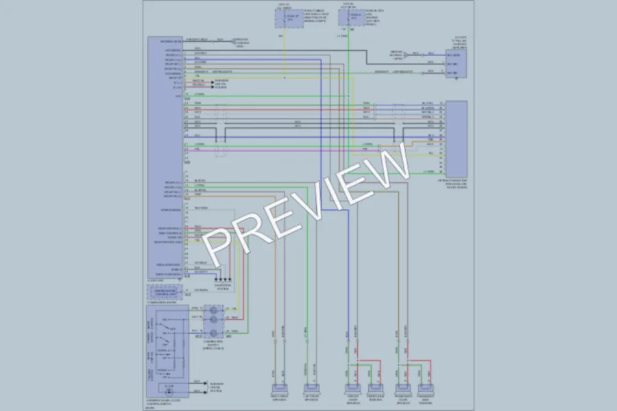 2007 Infiniti G35x Radio wiring diagram preview