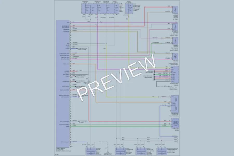 2007 Infiniti M35 Air Conditioning wiring diagram preview