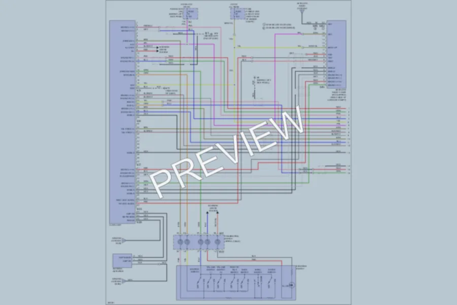2007 Infiniti M35 Navigation wiring diagram preview