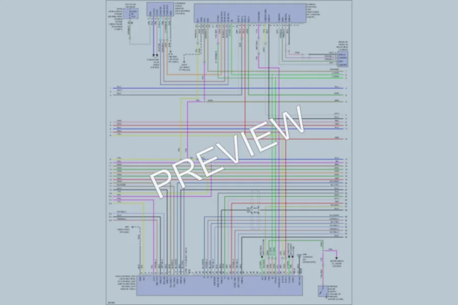 2007 Infiniti M35x Radio wiring diagram preview