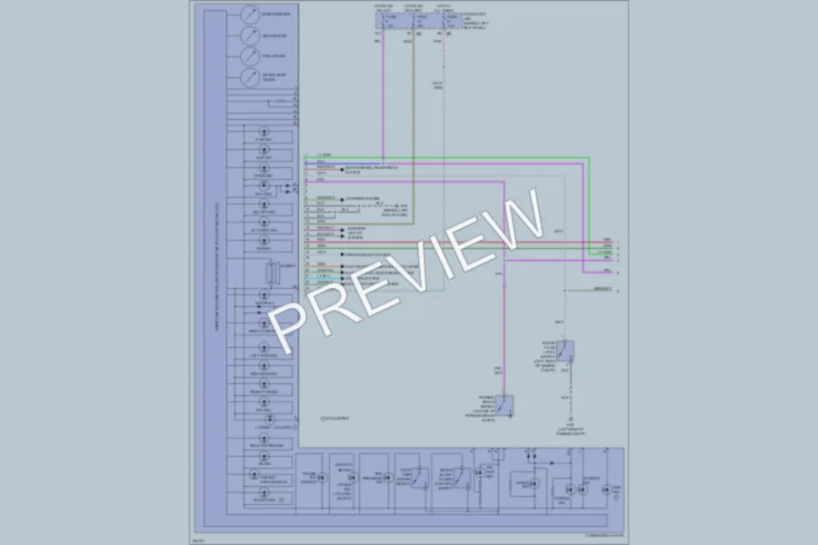 2007 Infiniti M45 Instrument Cluster wiring diagram preview