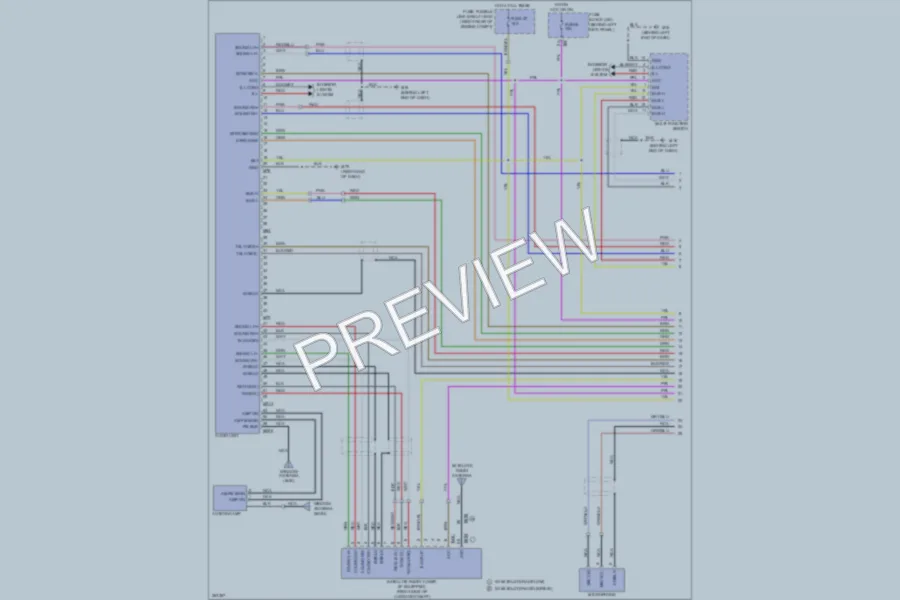 2007 Infiniti M45 Radio wiring diagram preview