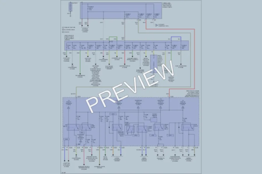 2007 Infiniti QX56 Power Distribution wiring diagram preview