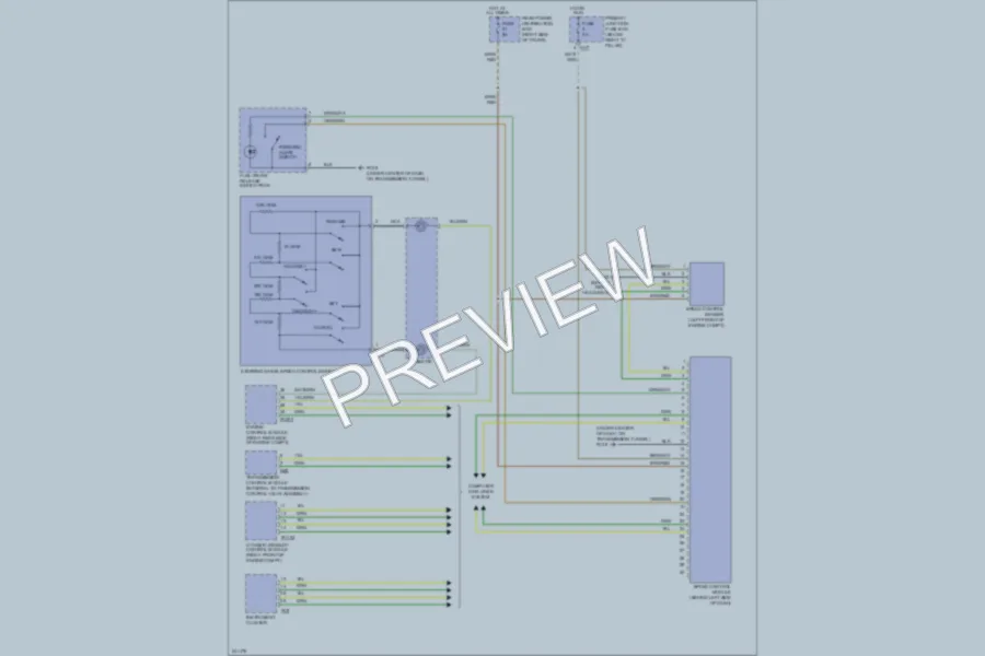 2007 Jaguar SType Cruise Control wiring diagram preview