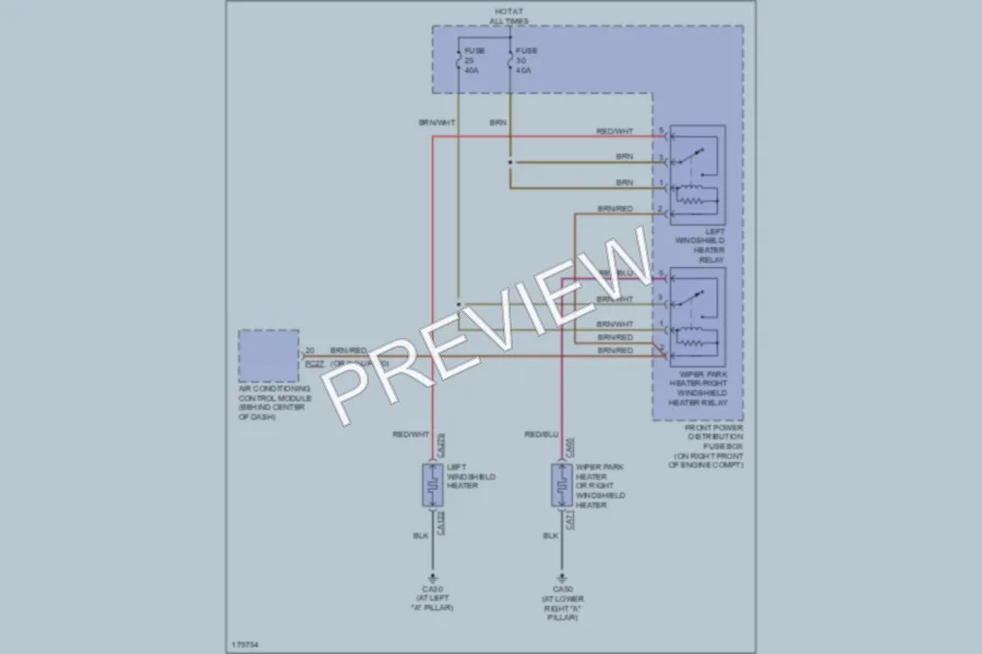 2007 Jaguar SType Defoggers wiring diagram preview