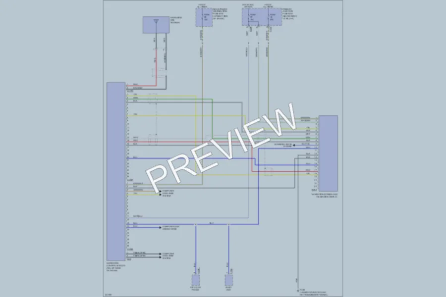 2007 Jaguar SType Navigation wiring diagram preview