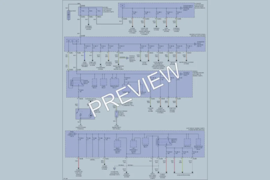 2007 Jaguar XK Power Distribution wiring diagram preview