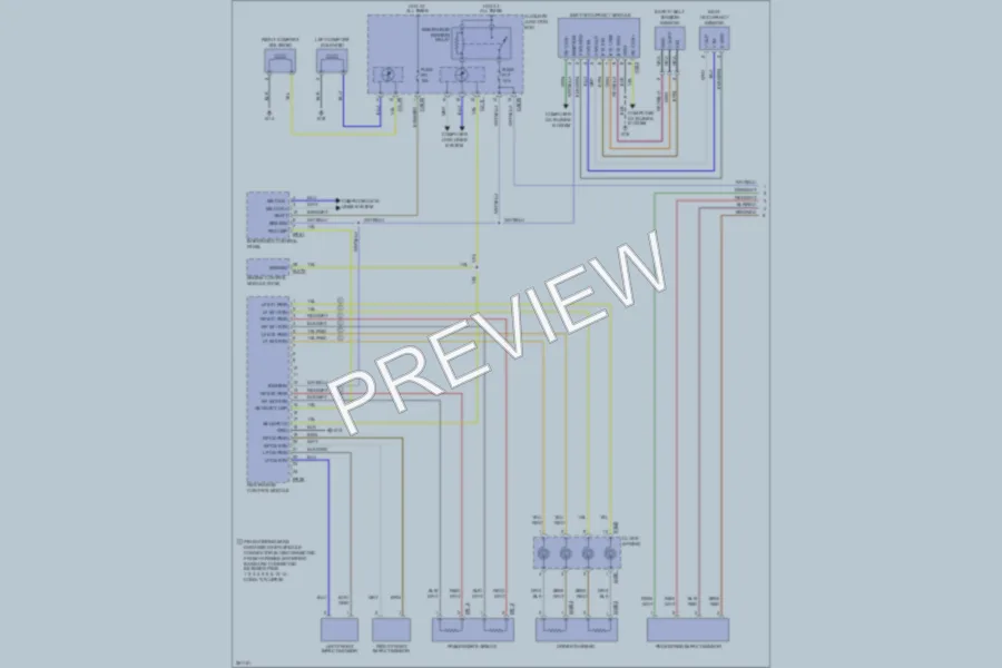 2007 Jaguar XK Supplemental Restraints wiring diagram preview