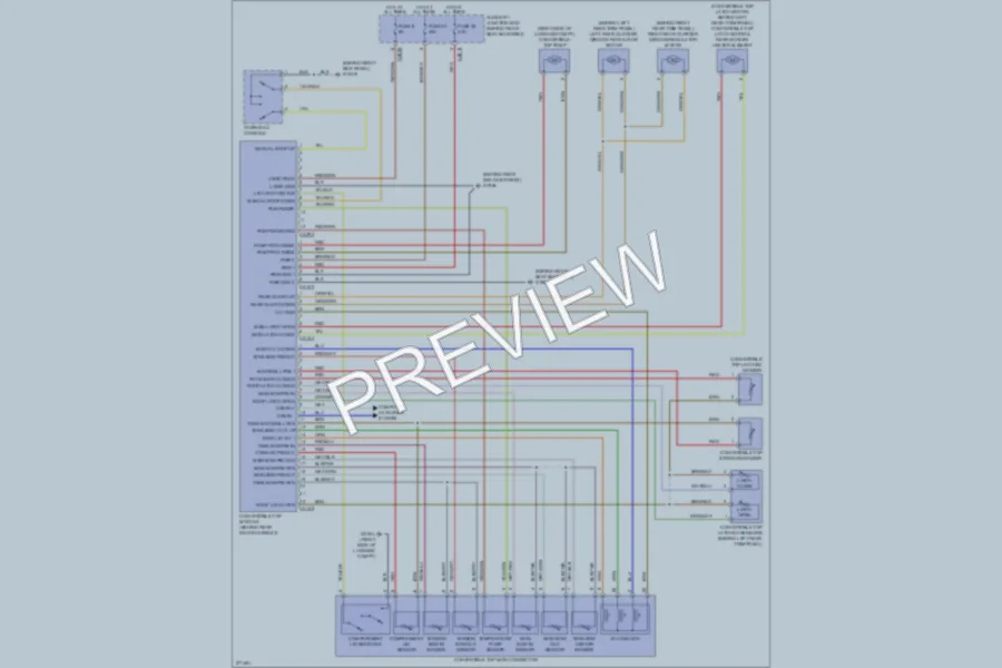 2007 Jaguar XKR Power Top Sunroof wiring diagram preview