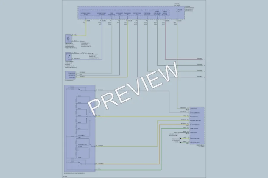 2007 Jaguar XKR Wiper Washer wiring diagram preview