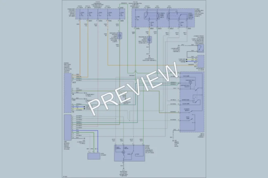 2007 Jaguar XType Wiper Washer wiring diagram preview