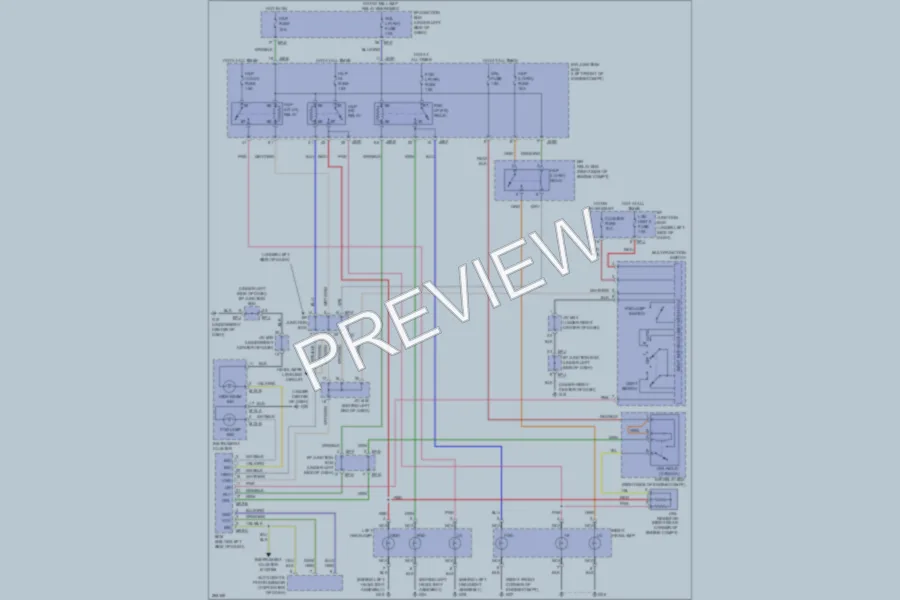 2007 Kia Amanti Headlights wiring diagram preview