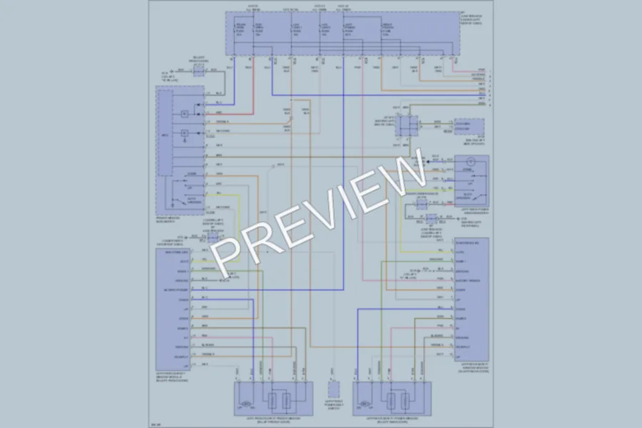 2007 Kia Amanti Power Windows wiring diagram preview