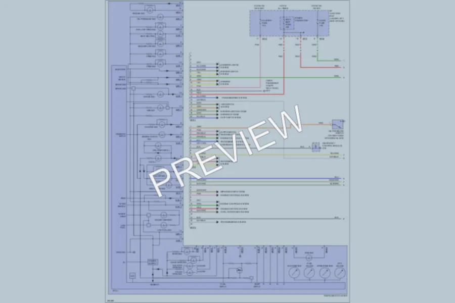 2007 Kia Rio Instrument Cluster wiring diagram preview