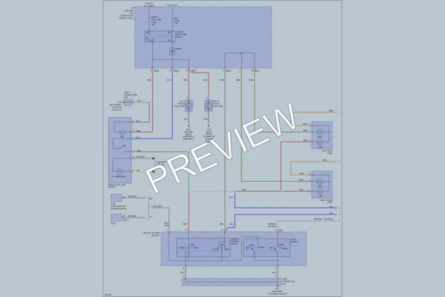 2007 Kia Rio5 Headlights wiring diagram preview
