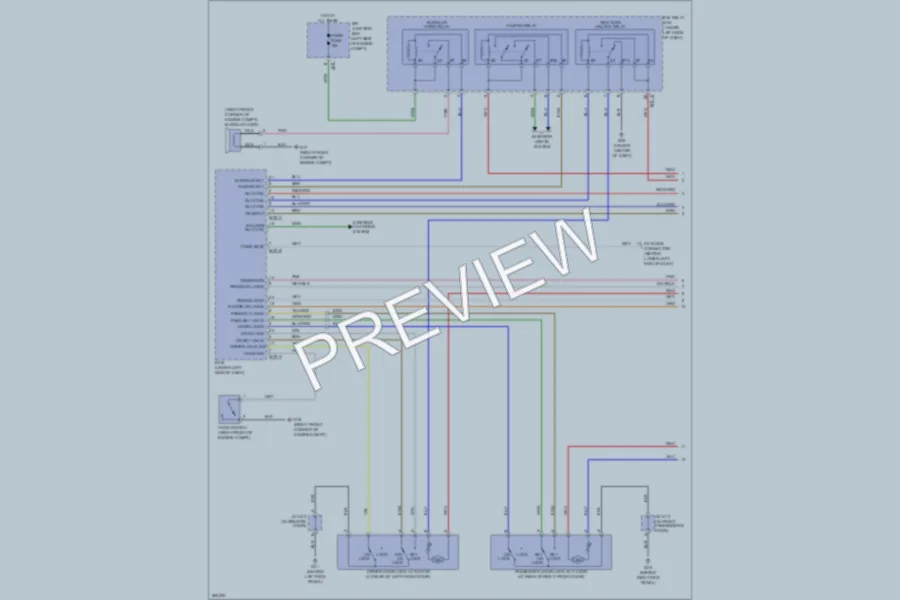 2007 Kia Rondo Power Door Locks wiring diagram preview
