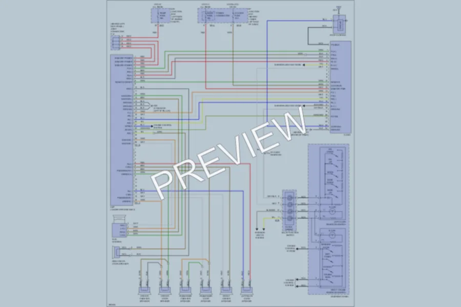 2007 Kia Rondo Radio wiring diagram preview
