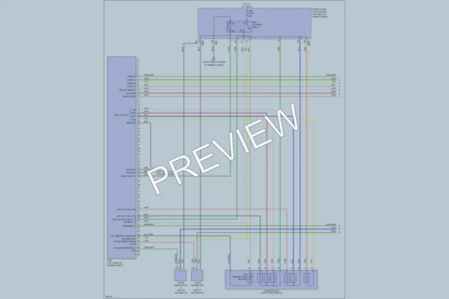 2007 Kia Rondo Transmission wiring diagram preview