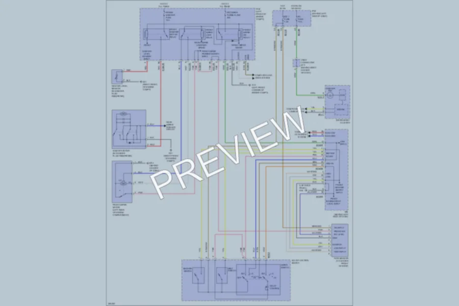 2007 Kia Sedona Wiper Washer wiring diagram preview