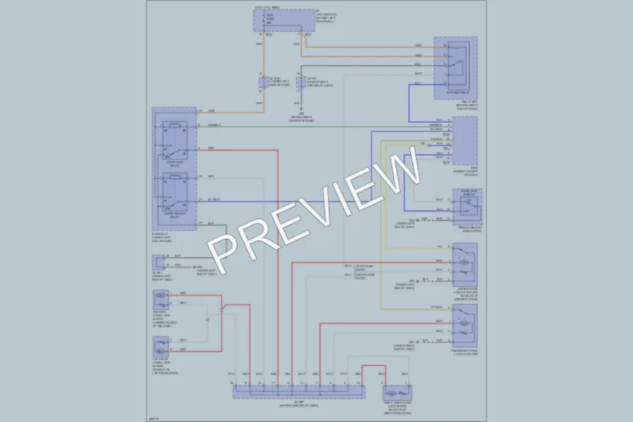 2007 Kia Sorento Power Door Locks wiring diagram preview