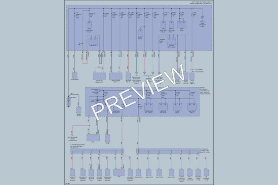 2007 Kia Spectra Power Distribution wiring diagram preview