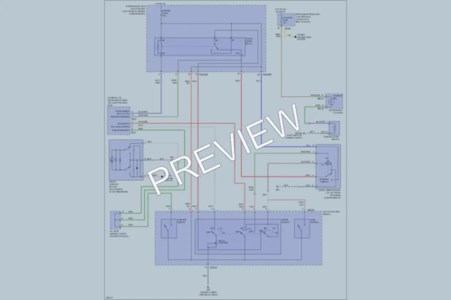 2007 Kia Spectra5 Wiper Washer wiring diagram preview