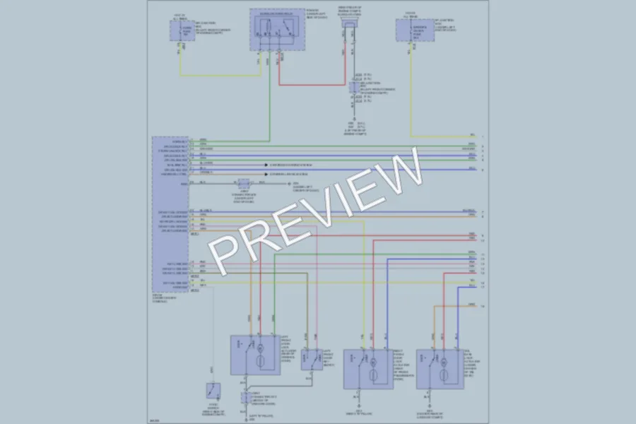 2007 Kia Sportage Power Door Locks wiring diagram preview