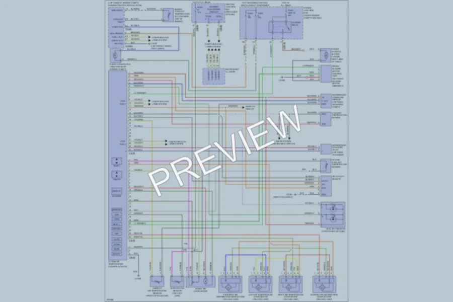 2007 LandRover LR3 Air Conditioning wiring diagram preview