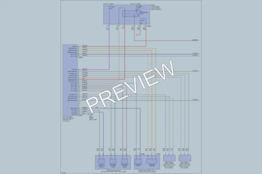 2007 LandRover LR3 Electronic Suspension wiring diagram preview