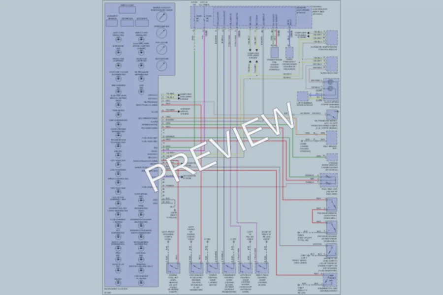 2007 LandRover LR3 Instrument Cluster wiring diagram preview