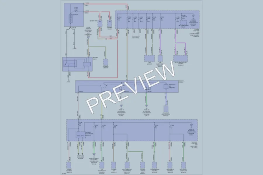 2007 LandRover LR3 Power Distribution wiring diagram preview